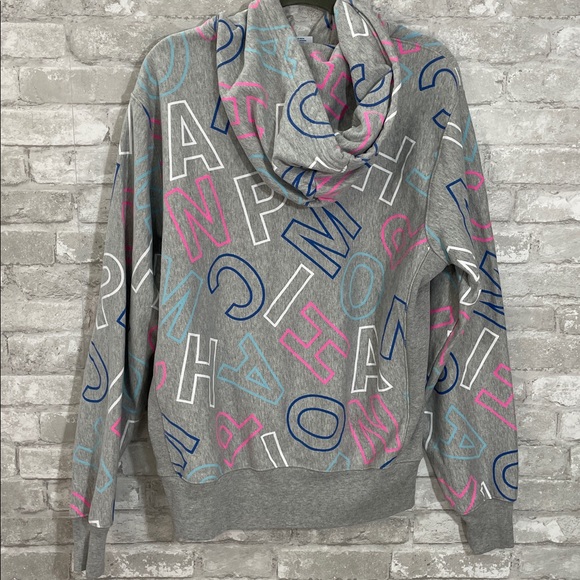 Champion Reverse Weave All Over Print Hoodie in gray - Picture 4 of 7